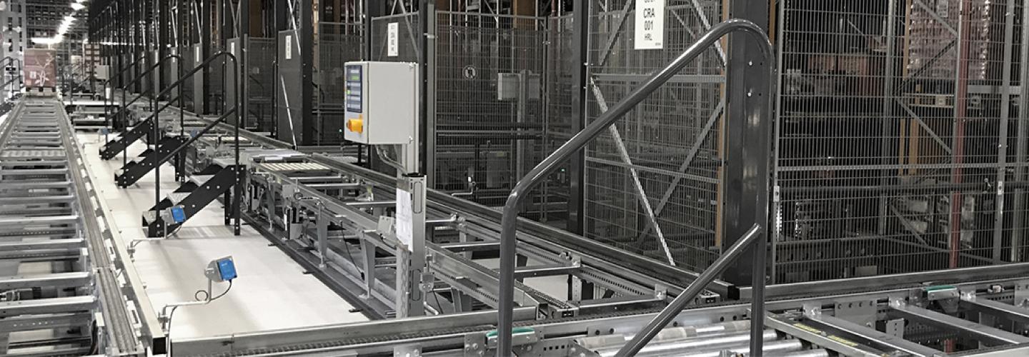 Troax safety solutions at an automated warehouse.