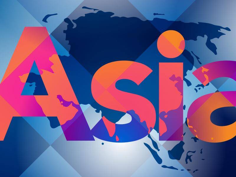 Asia, map.